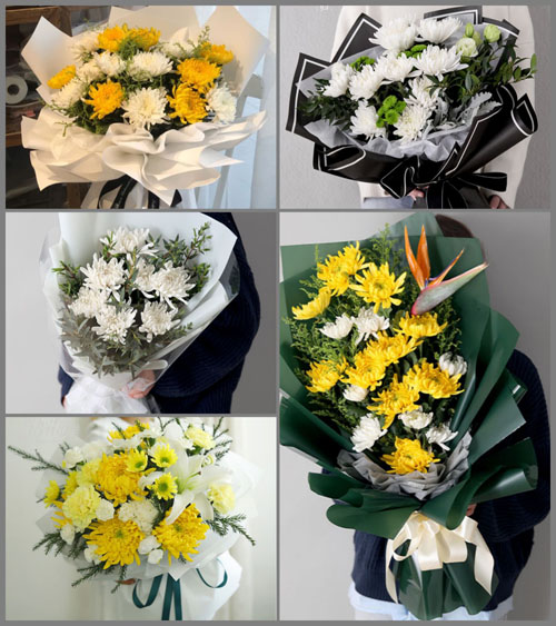 广东湛江市廉江市罗州街道黄村社区白事花束代送